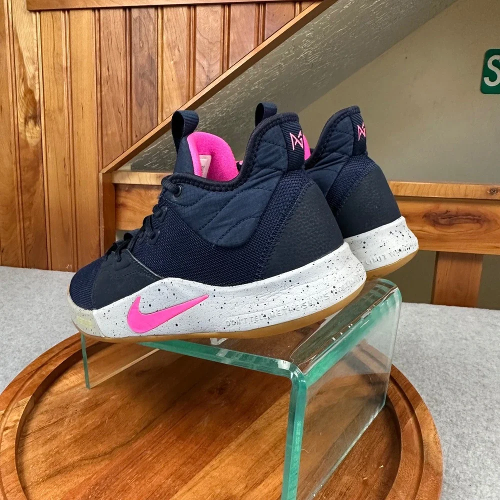 Nike PG 3 Obsidian Pink Blast Paul George Basketball Shoes AO2607-401 Mens 7.5